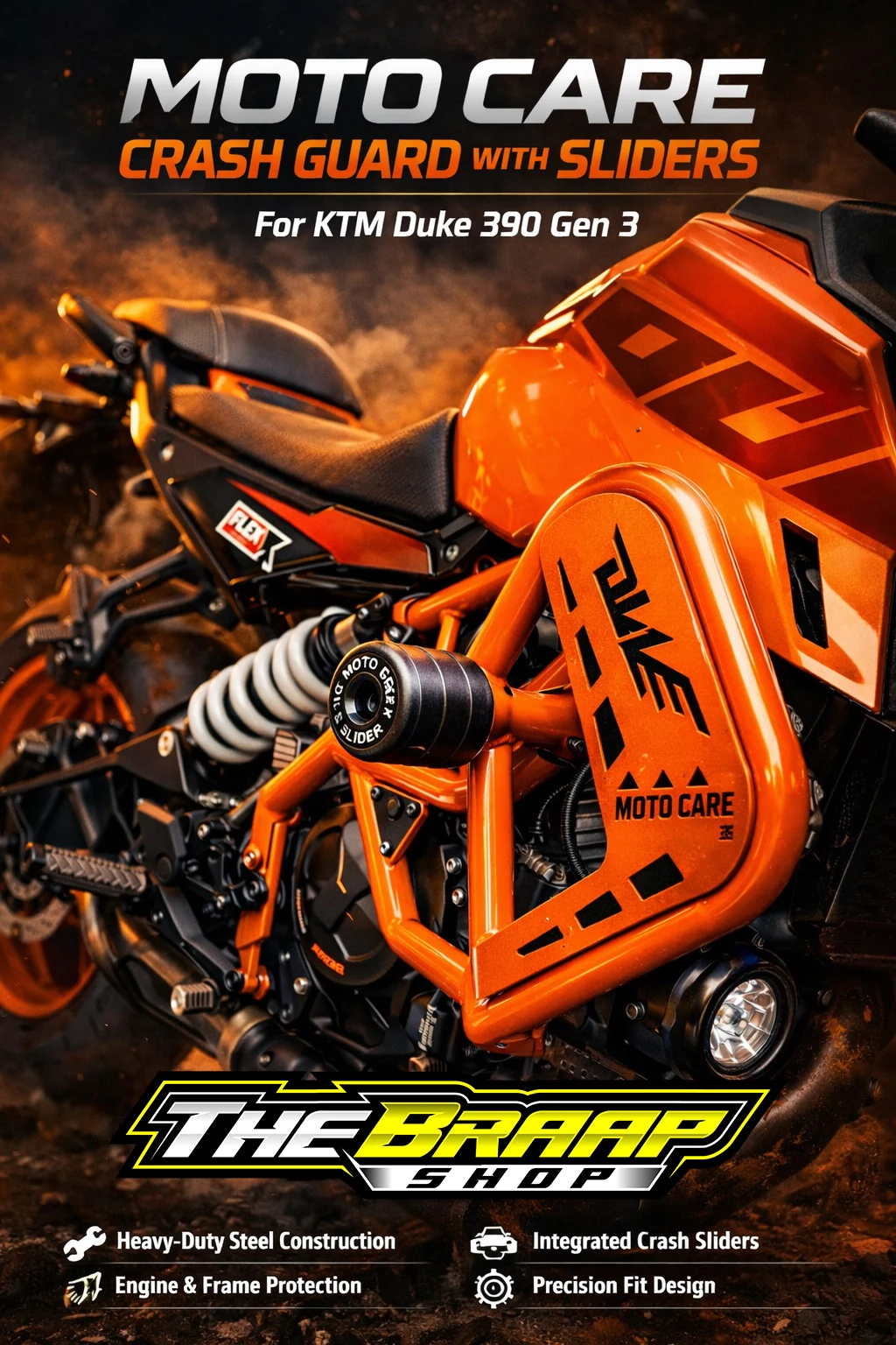 Motorcycle care campaign poster