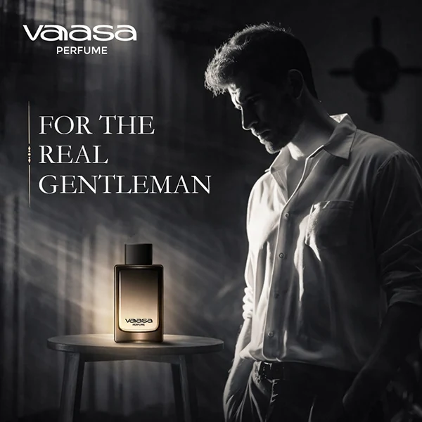 Men’s fragrance editorial advertising design