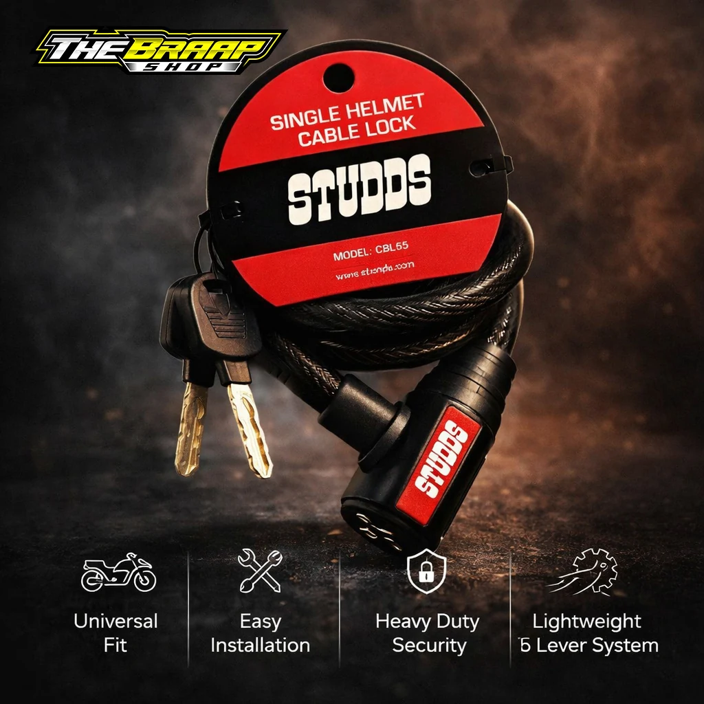Motorcycle accessory advertising poster