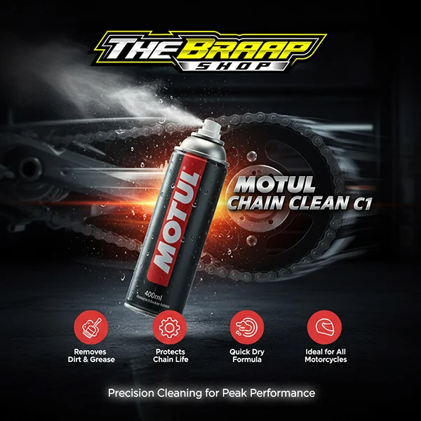 Motorcycle lubricant advertising creative
